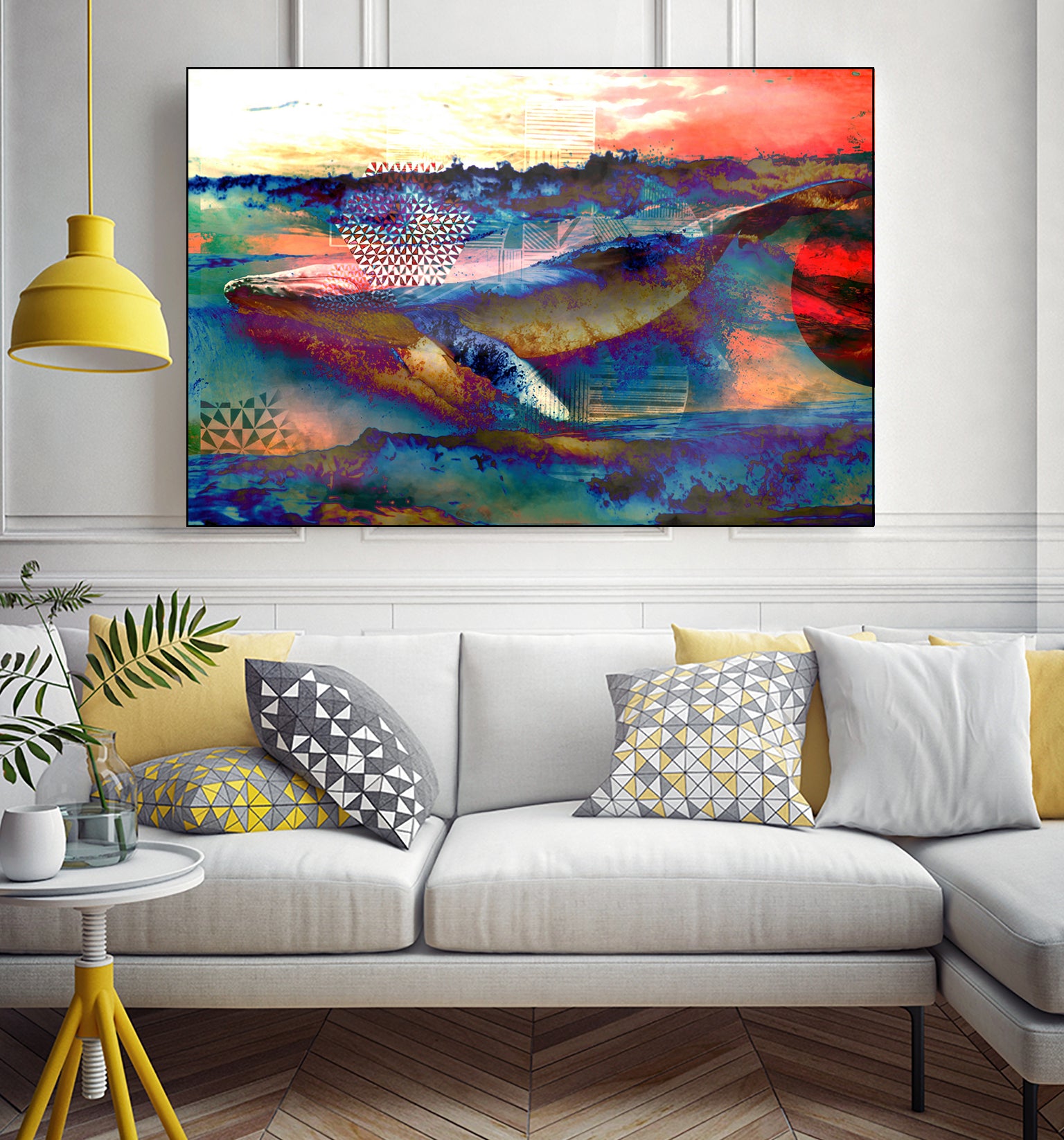 52HZ Whale by Srivatsan Aravamudan on GIANT ART - blue digital painting