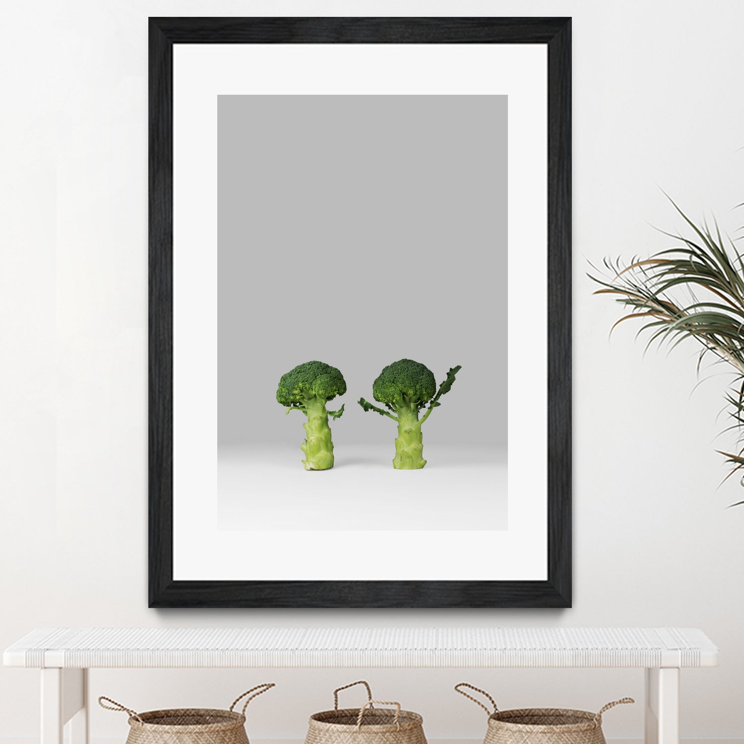 Arguing Broccolis by Anders Wasser on GIANT ART - gray photo illustration