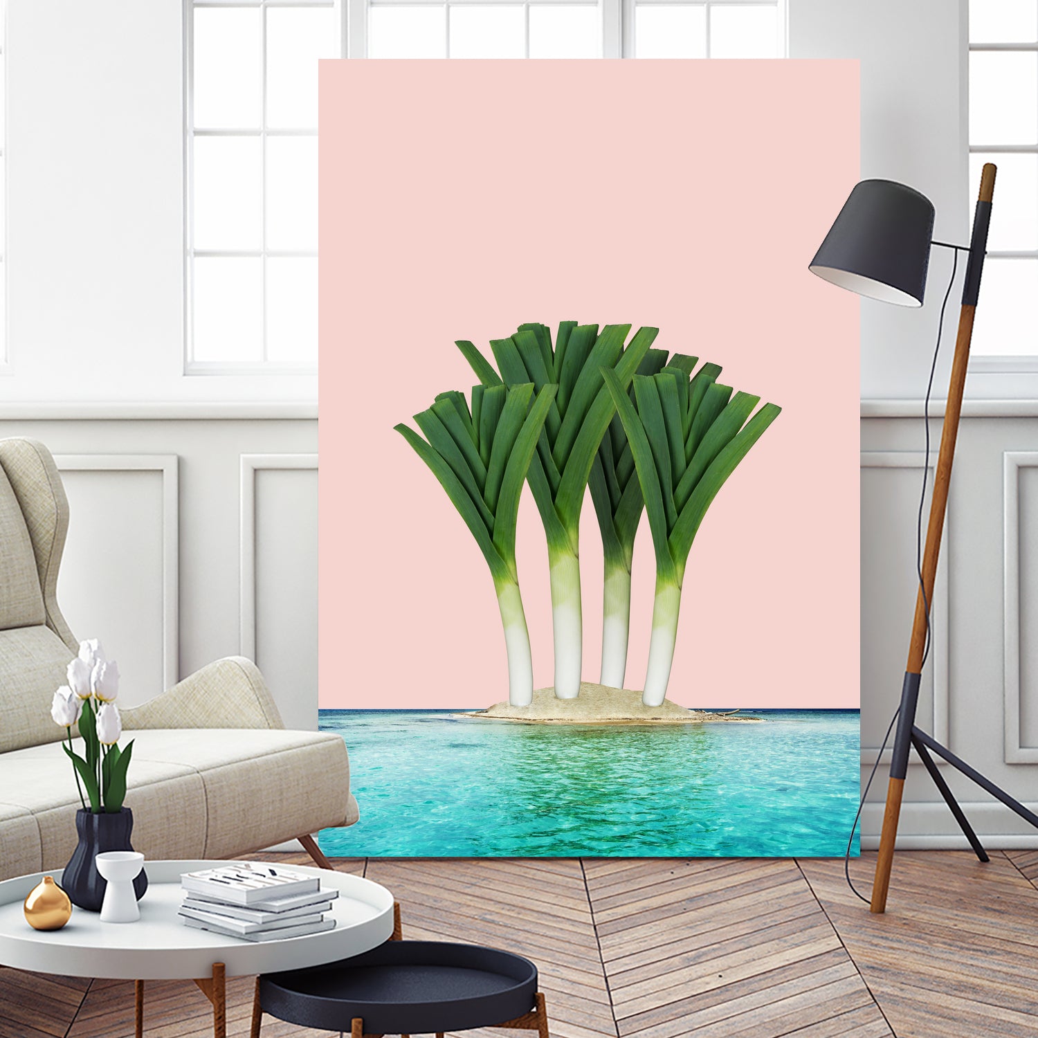 Palm Beach by Anders Wasser on GIANT ART - pink photo illustration