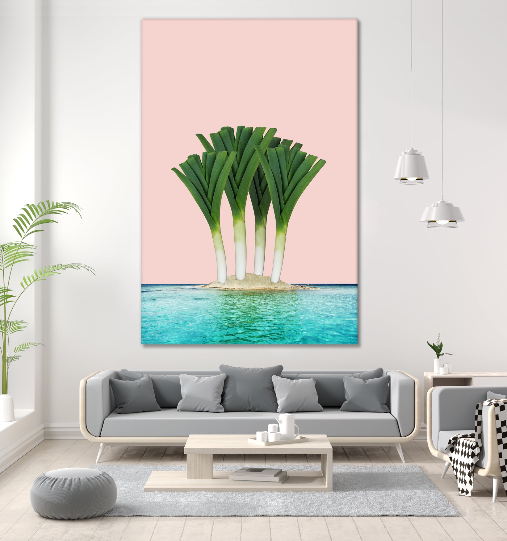 Palm Beach by Anders Wasser on GIANT ART - pink photo illustration