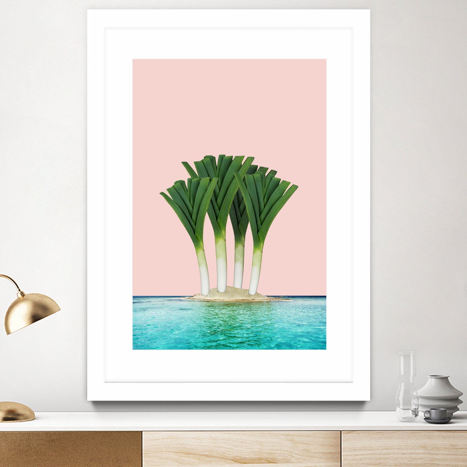 Palm Beach by Anders Wasser on GIANT ART - pink photo illustration