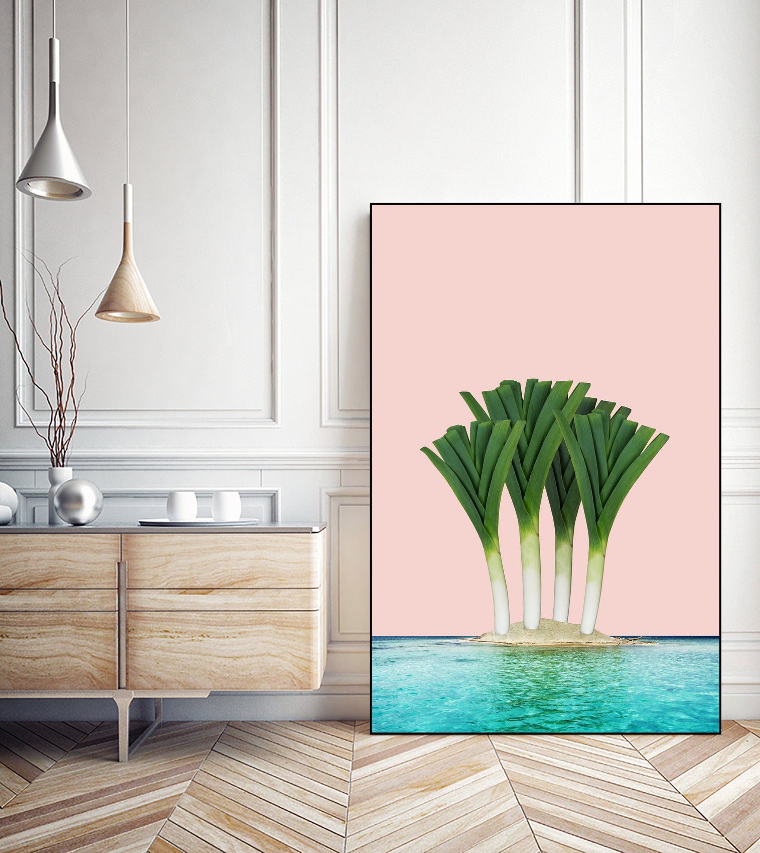 Palm Beach by Anders Wasser on GIANT ART - pink photo illustration