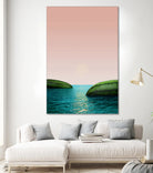 Melon Shore by Anders Wasser on GIANT ART - pink photo illustration