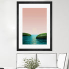 Melon Shore by Anders Wasser on GIANT ART - pink photo illustration