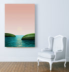 Melon Shore by Anders Wasser on GIANT ART - pink photo illustration