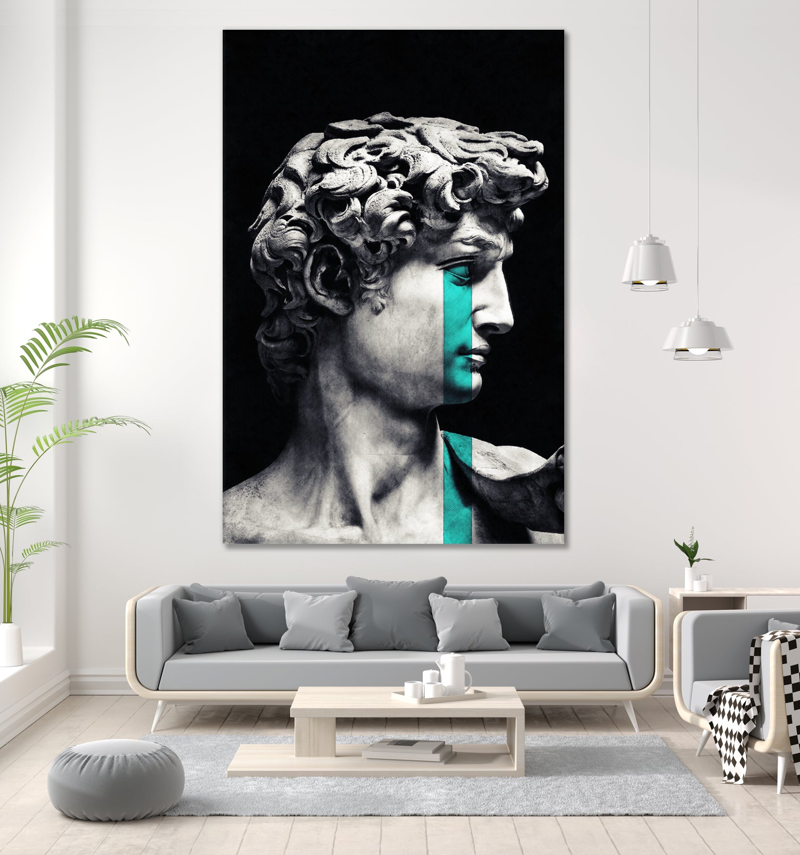 Crying David by Menelaos Trompoukis on GIANT ART - black digital painting