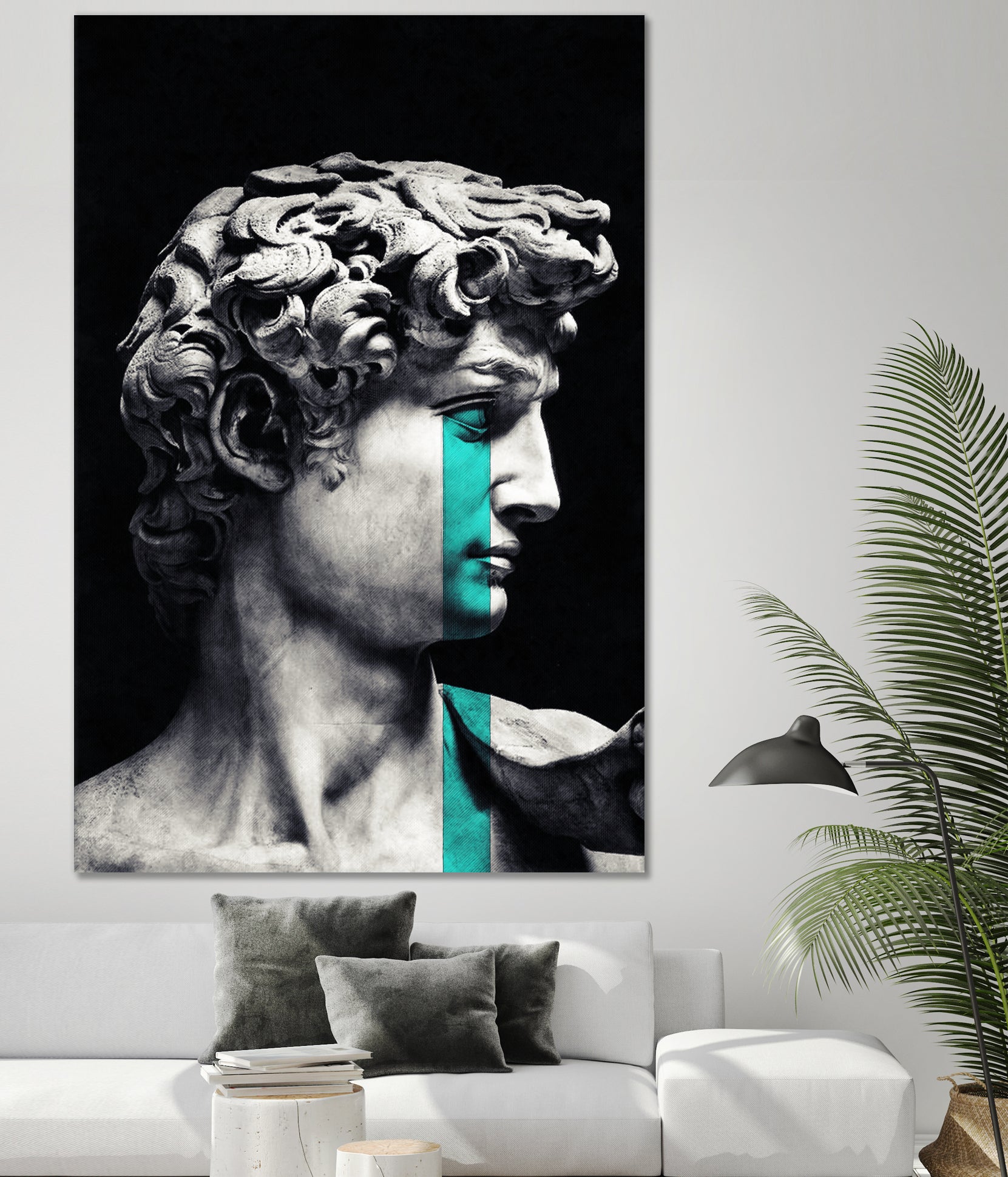 Crying David by Menelaos Trompoukis on GIANT ART - black digital painting