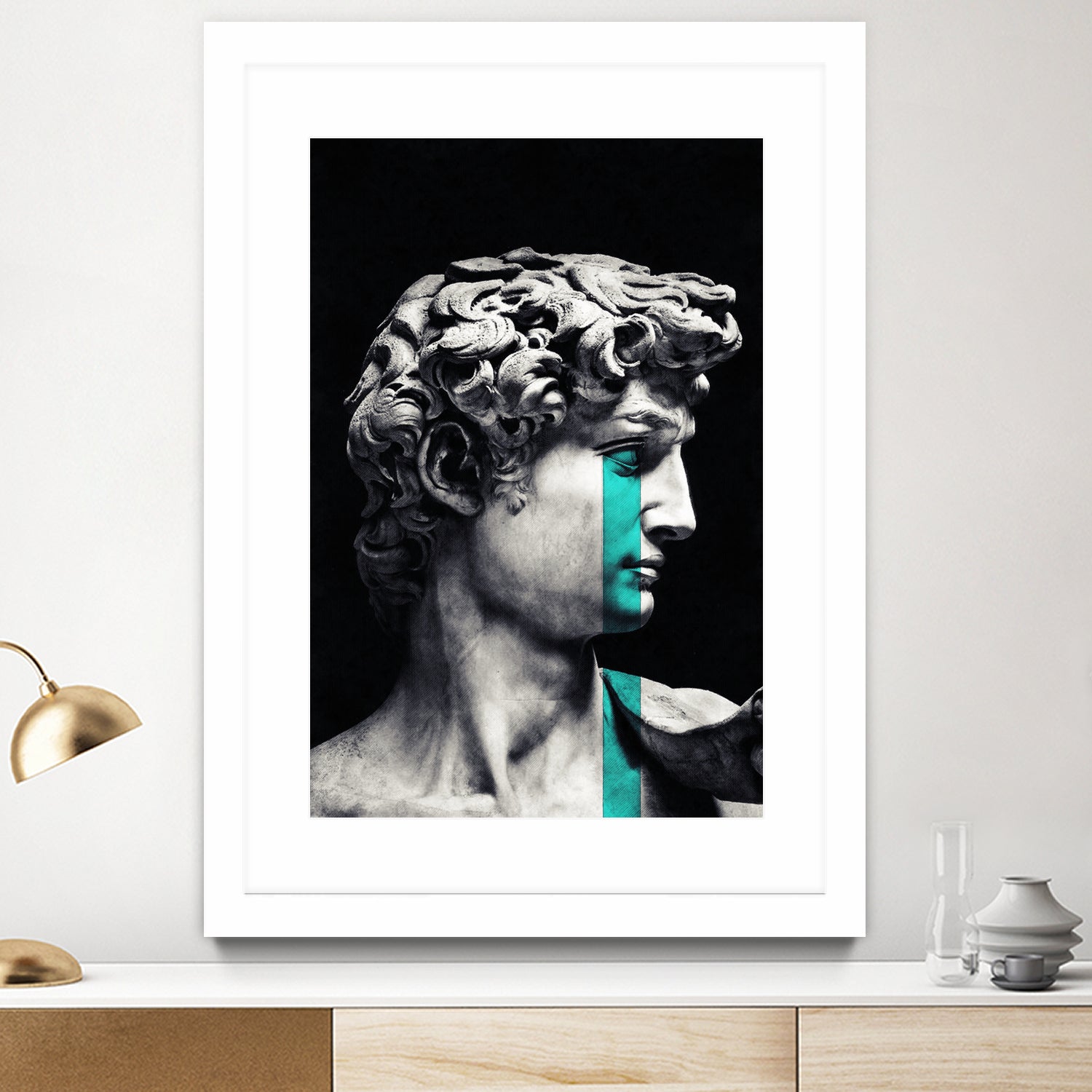 Crying David by Menelaos Trompoukis on GIANT ART - black digital painting