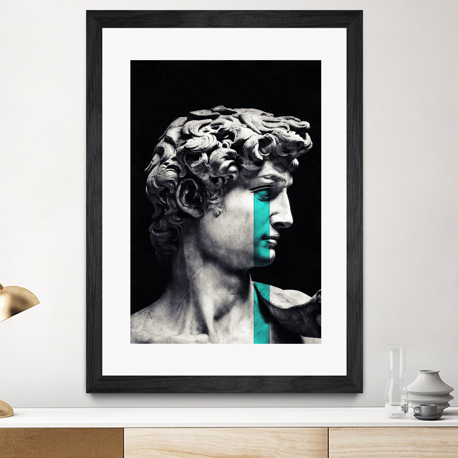 Crying David by Menelaos Trompoukis on GIANT ART - black digital painting