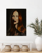 redhead woman by MENG LU on GIANT ART - red digital painting