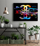 Chanel Mirroring by Daniel Janda on GIANT ART - black mixed media