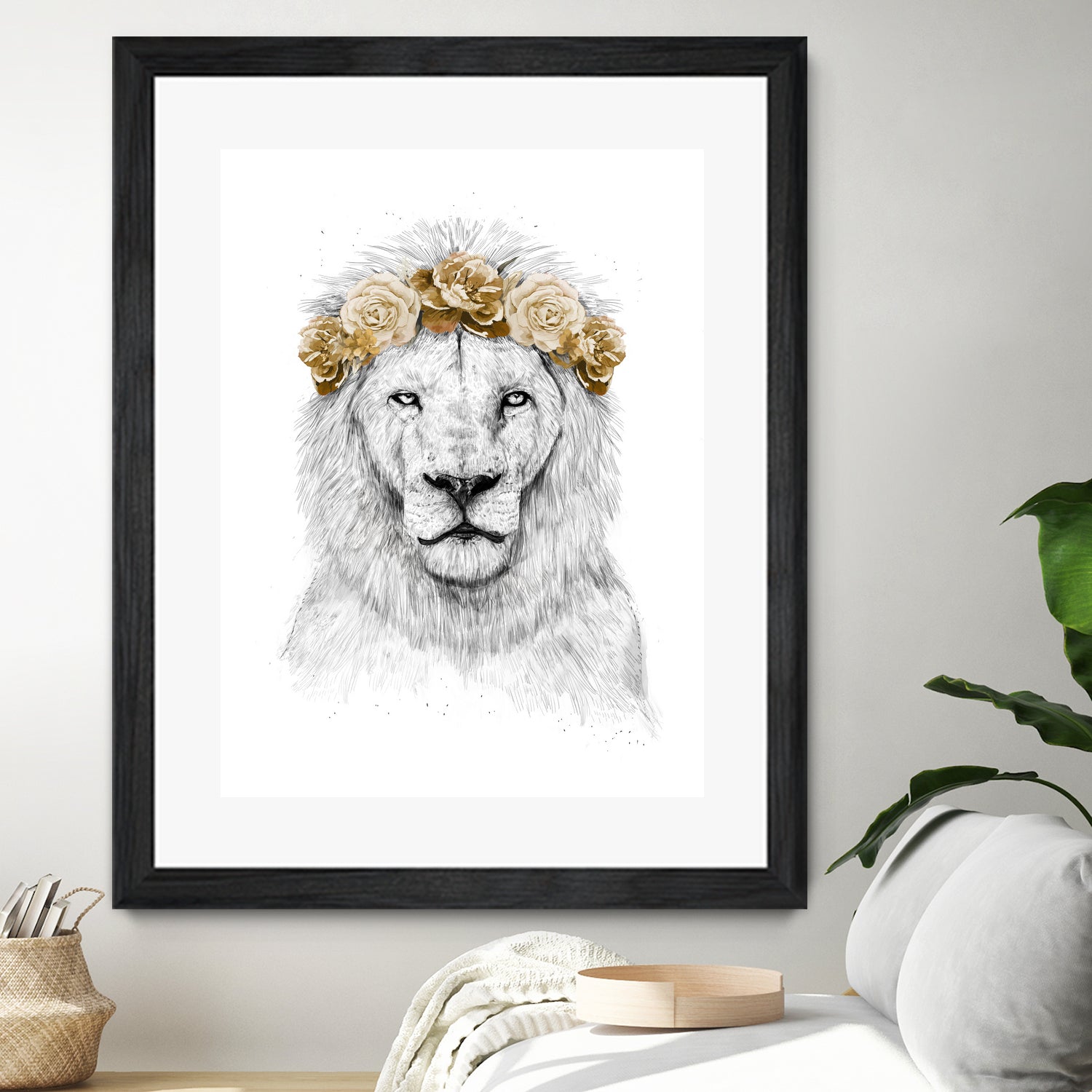 Festival lion (color version) by Solti Balázs on GIANT ART - white digital drawing