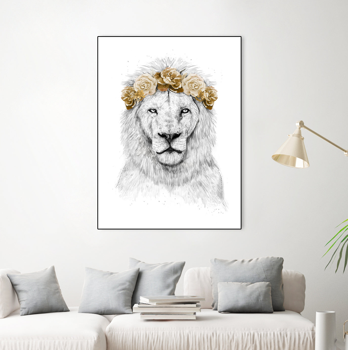 Festival lion (color version) by Solti Balázs on GIANT ART - white digital drawing