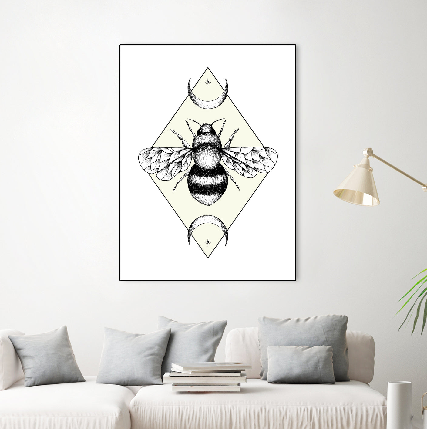 Bee Confident by Barbara Hollaus on GIANT ART - white digital drawing