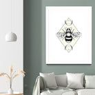 Bee Confident by Barbara Hollaus on GIANT ART - white digital drawing