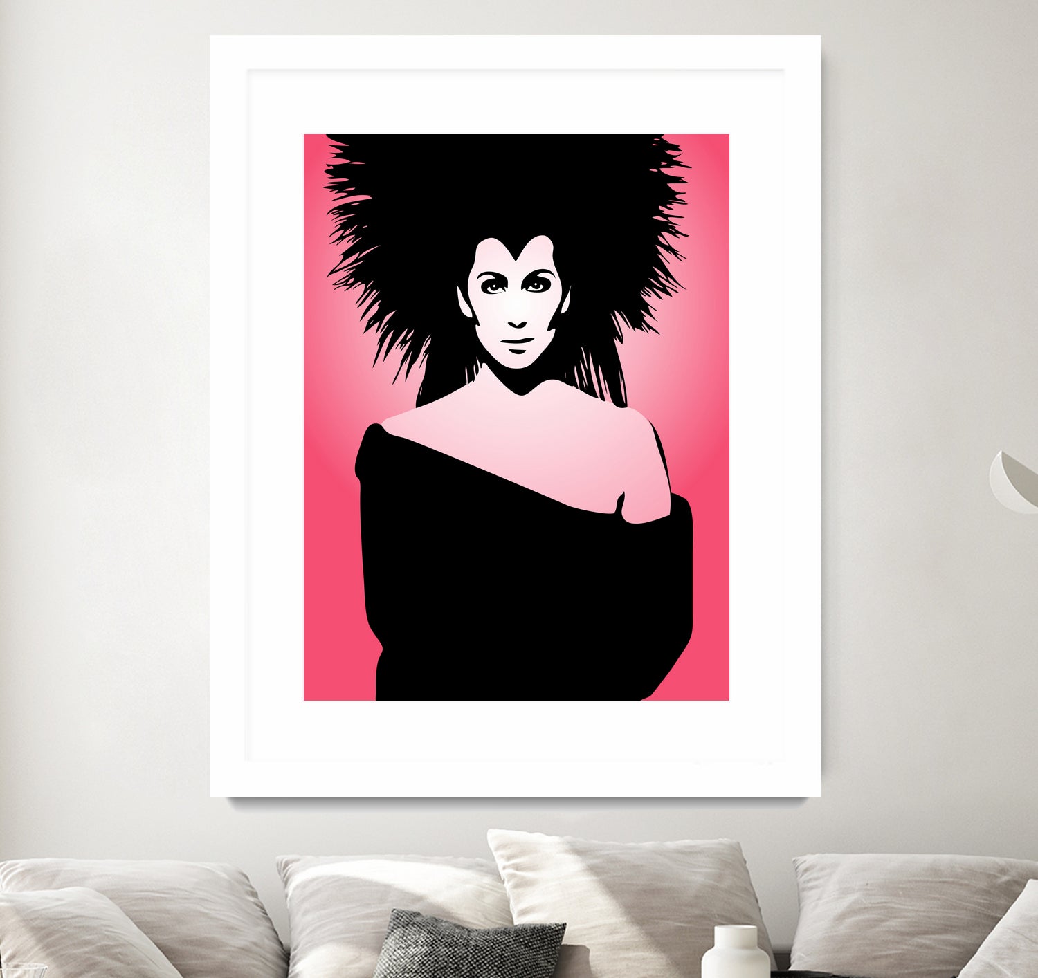 Cher | Pop Art by William Cuccio on GIANT ART - pink digital drawing