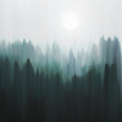 Autumn Fog | Green Edition by Robin Willems on GIANT ART - green digital painting