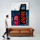 Friends by Daniel Malta on GIANT ART - blue digital painting