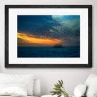 Starling Sunset by Chris Lord on GIANT ART - blue photo illustration