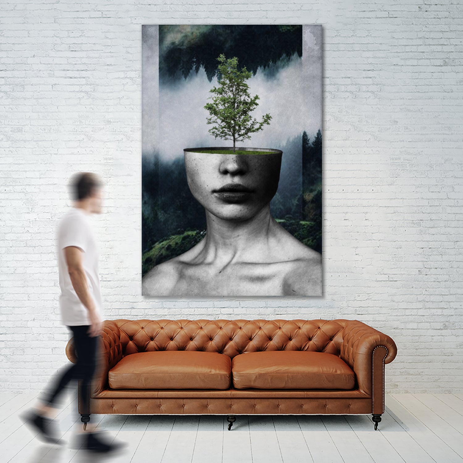 Tree Lady by Menelaos Trompoukis on GIANT ART - green digital painting