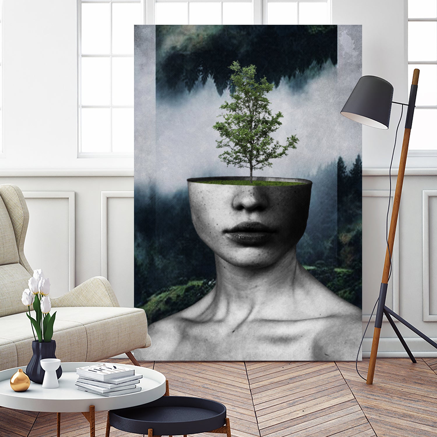 Tree Lady by Menelaos Trompoukis on GIANT ART - green digital painting