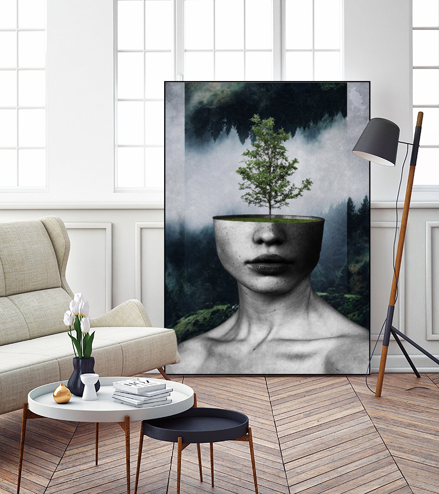 Tree Lady by Menelaos Trompoukis on GIANT ART - green digital painting