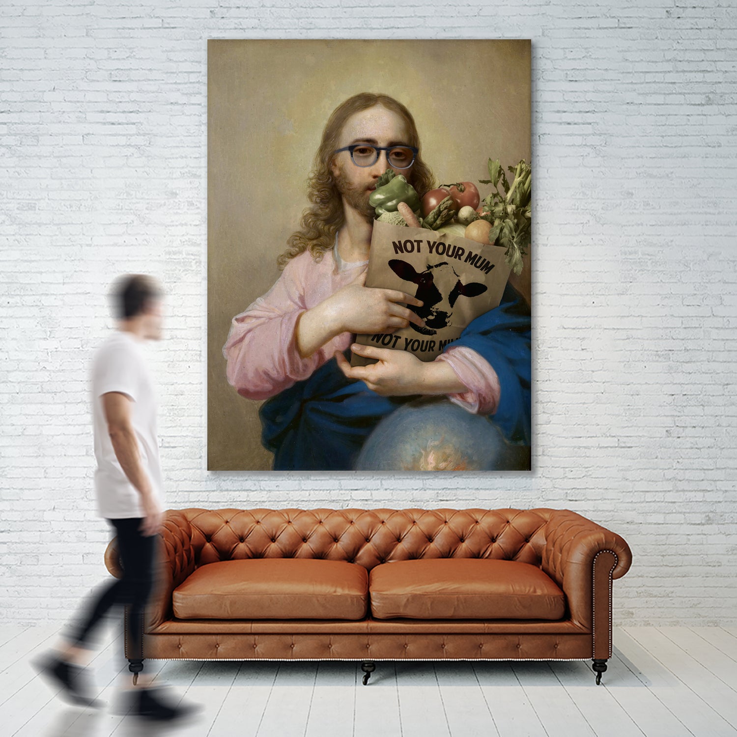 New Religion by José Luis Guerrero on GIANT ART - pink digital painting