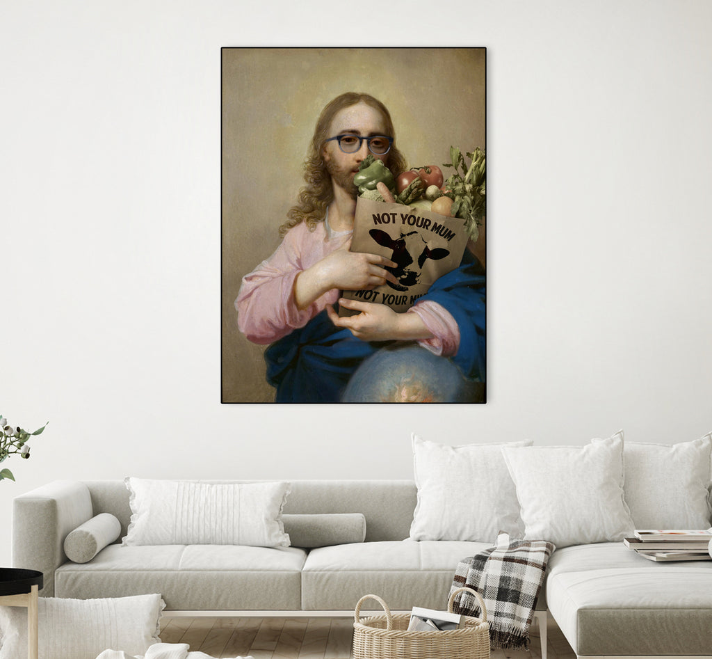 New Religion by José Luis Guerrero on GIANT ART - pink digital painting