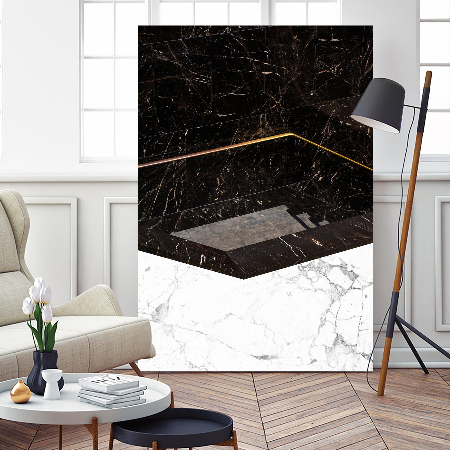 Marble Paradox by Uma Gokhale on GIANT ART - black digital painting