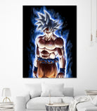 Goku ultra instinct - Selfish doctrine by MCAshe 24 on GIANT ART - blue digital drawing