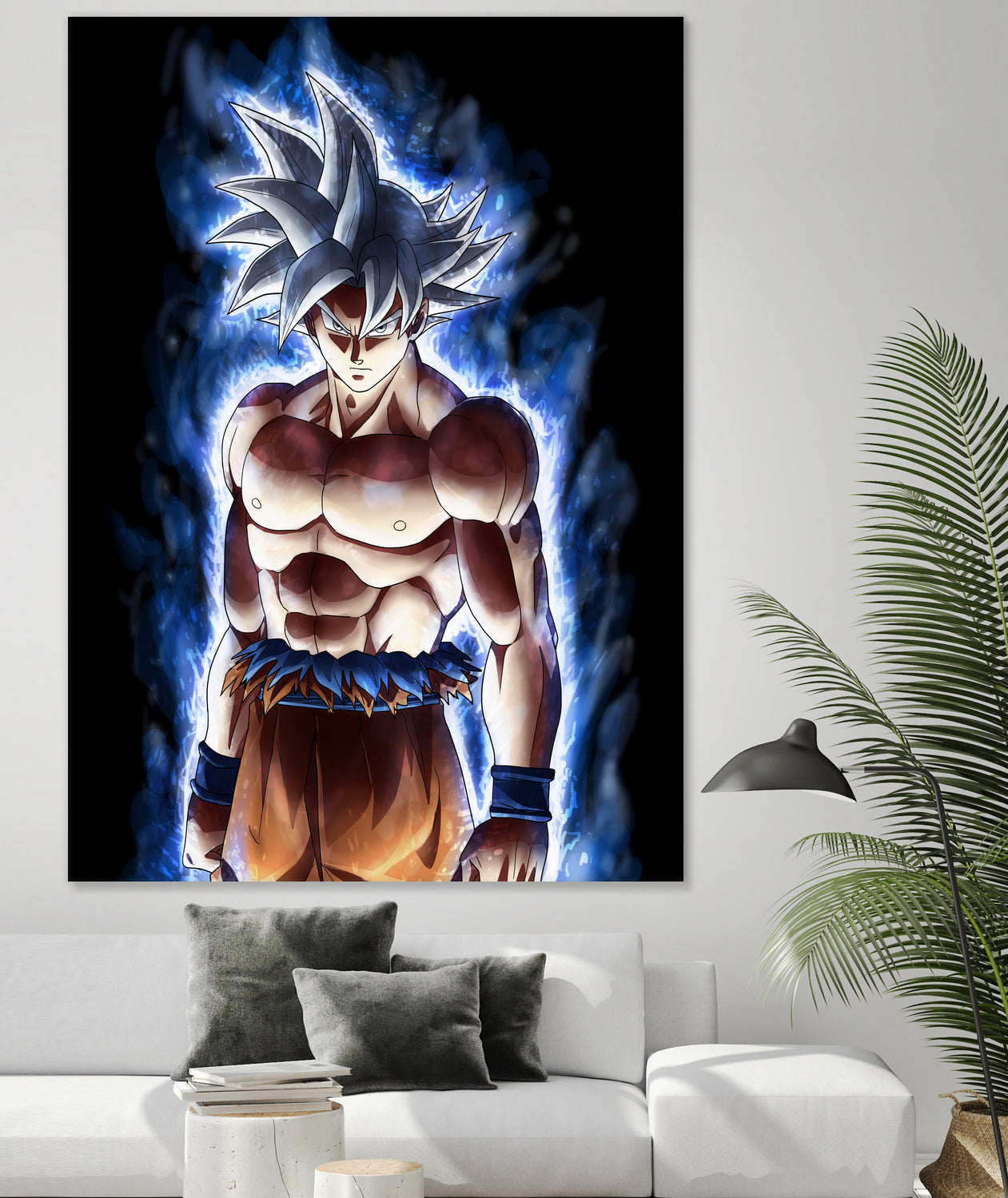 Goku ultra instinct - Selfish doctrine by MCAshe 24 on GIANT ART - blue digital drawing