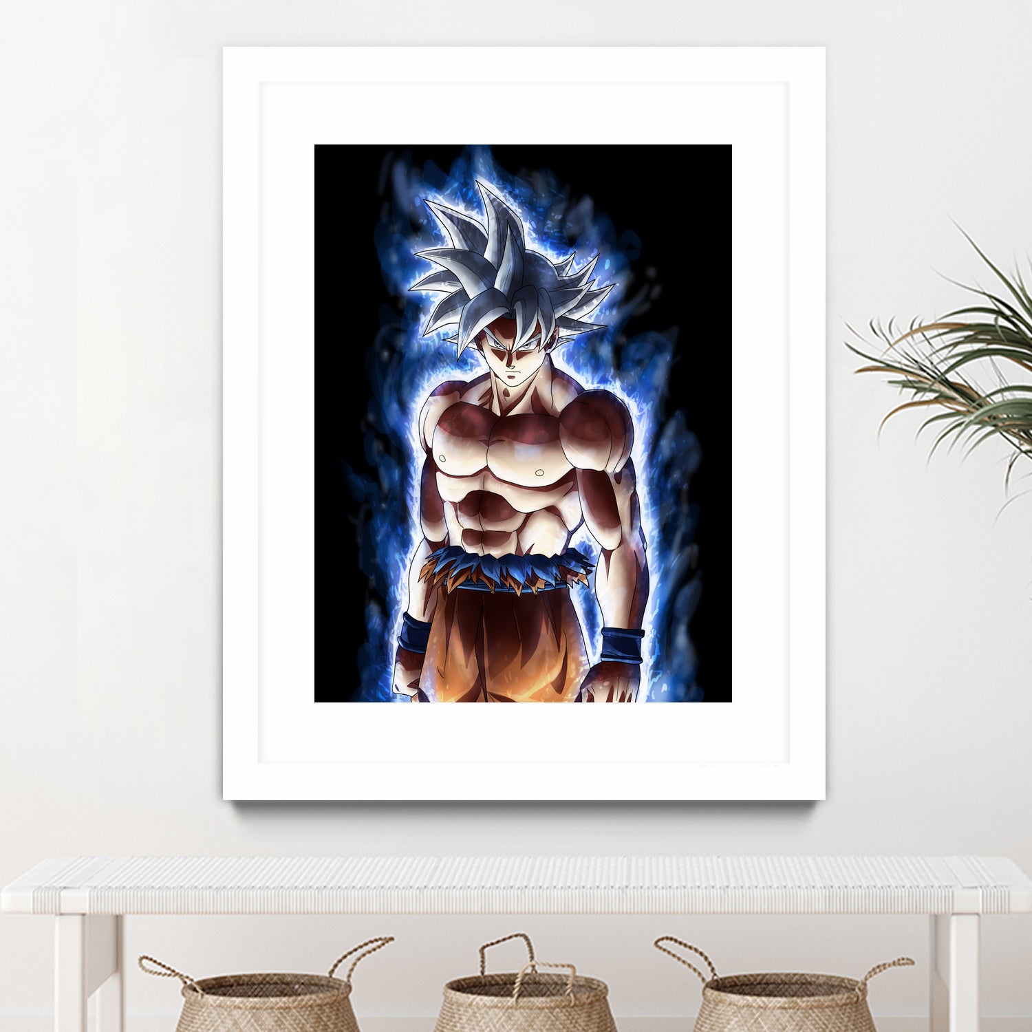 Goku ultra instinct - Selfish doctrine by MCAshe 24 on GIANT ART - blue digital drawing