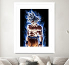 Goku ultra instinct - Selfish doctrine by MCAshe 24 on GIANT ART - blue digital drawing