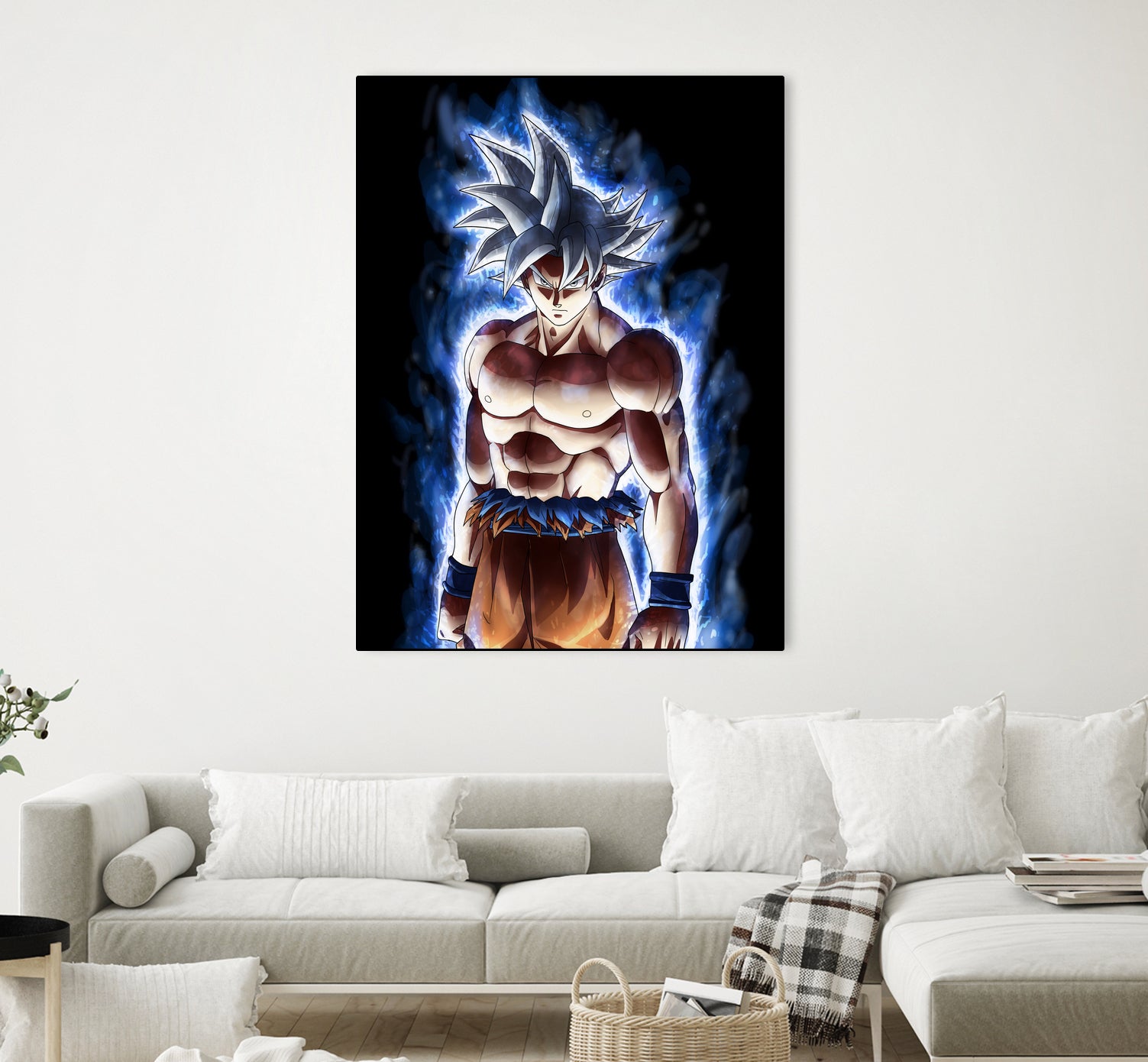 Goku ultra instinct - Selfish doctrine by MCAshe 24 on GIANT ART - blue digital drawing