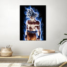 Goku ultra instinct - Selfish doctrine by MCAshe 24 on GIANT ART - blue digital drawing