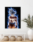 Goku ultra instinct - Selfish doctrine by MCAshe 24 on GIANT ART - blue digital drawing