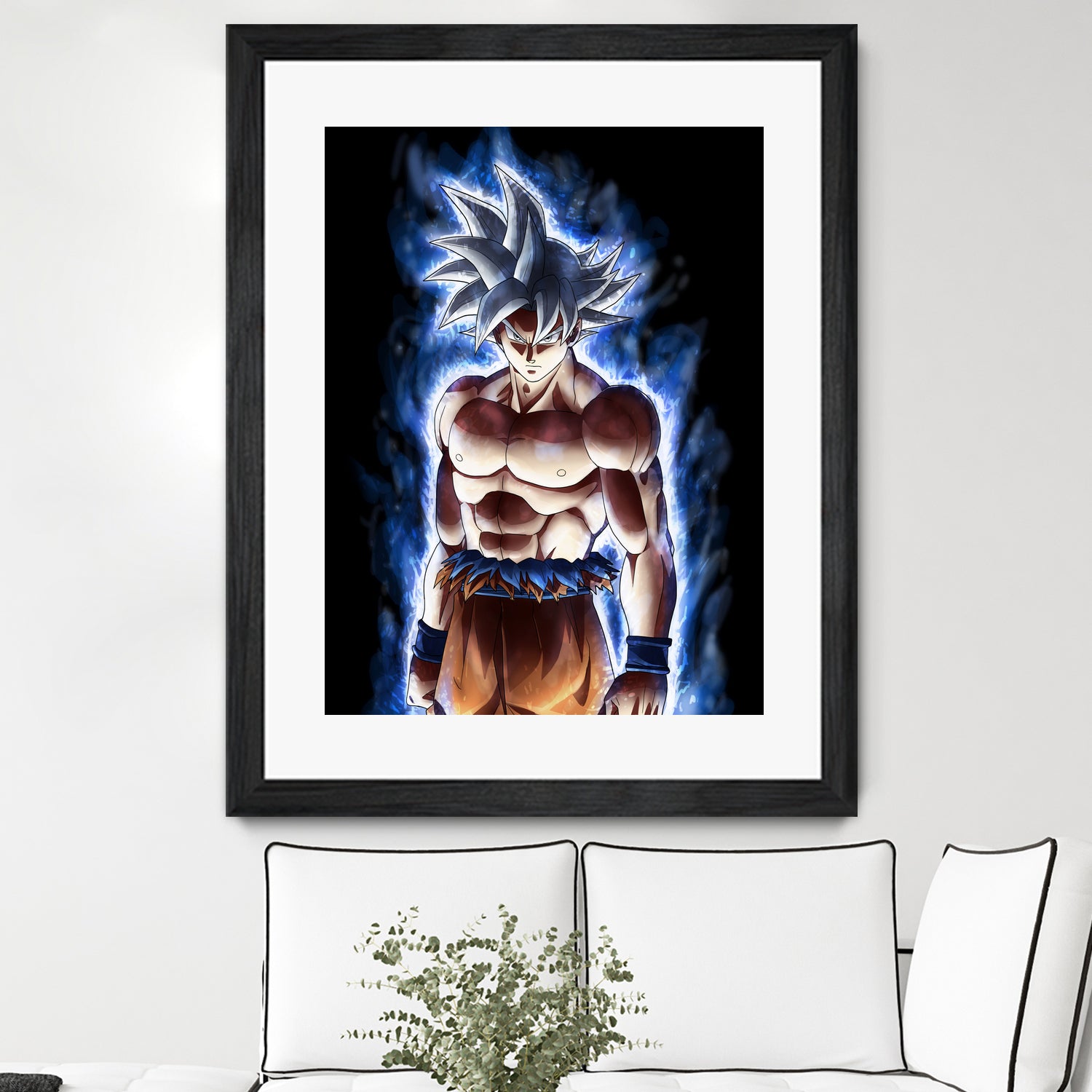 Goku ultra instinct - Selfish doctrine by MCAshe 24 on GIANT ART - blue digital drawing