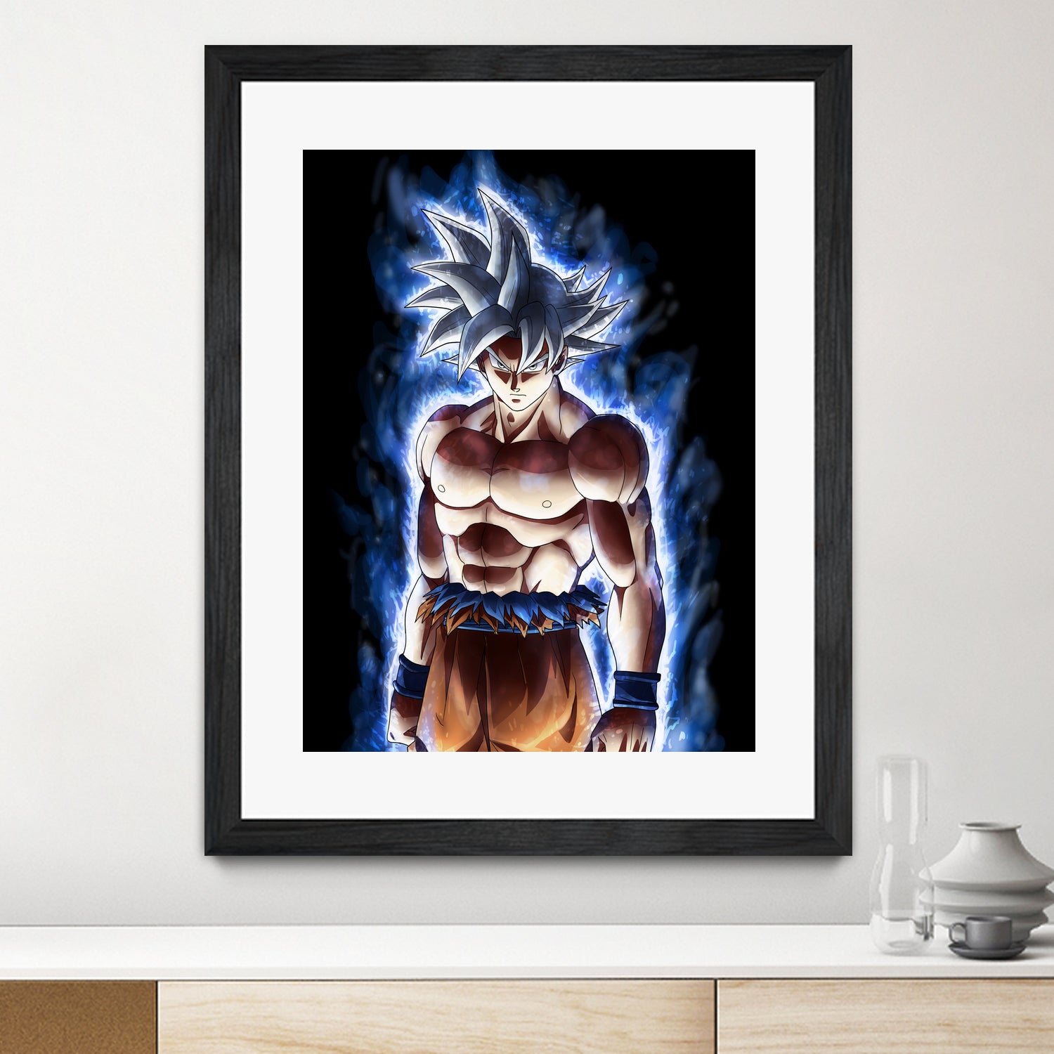 Goku ultra instinct - Selfish doctrine by MCAshe 24 on GIANT ART - blue digital drawing