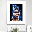 Goku ultra instinct - Selfish doctrine by MCAshe 24 on GIANT ART - blue digital drawing