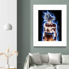 Goku ultra instinct - Selfish doctrine by MCAshe 24 on GIANT ART - blue digital drawing