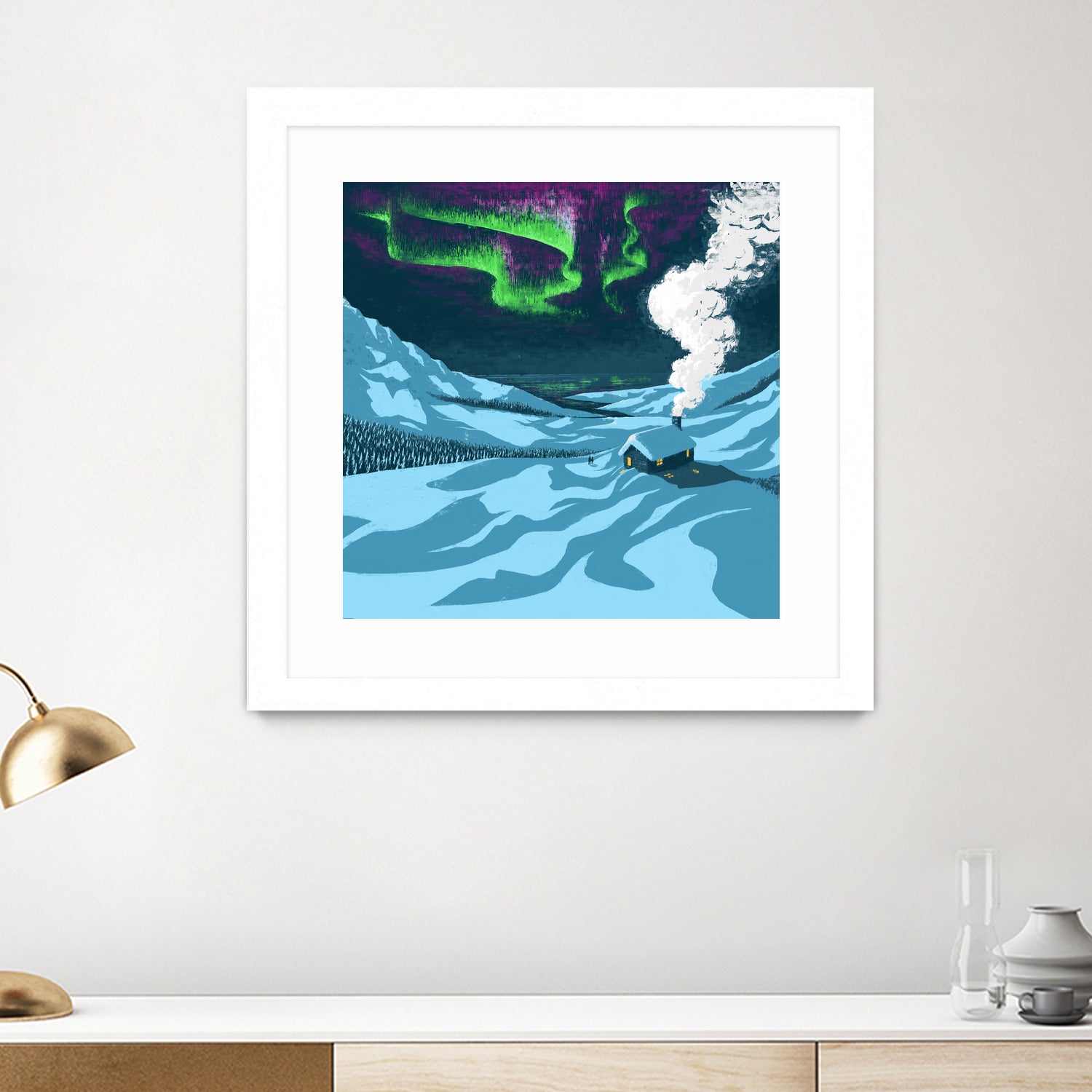 Aurora by Mark Frudd on GIANT ART - white digital painting