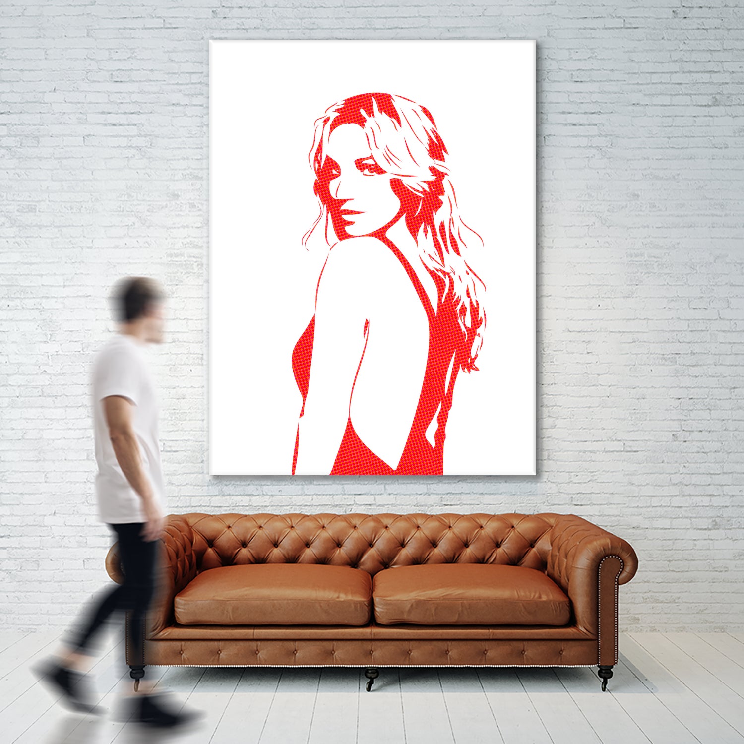 Britney Spears | Pop Art by William Cuccio on GIANT ART - red digital drawing