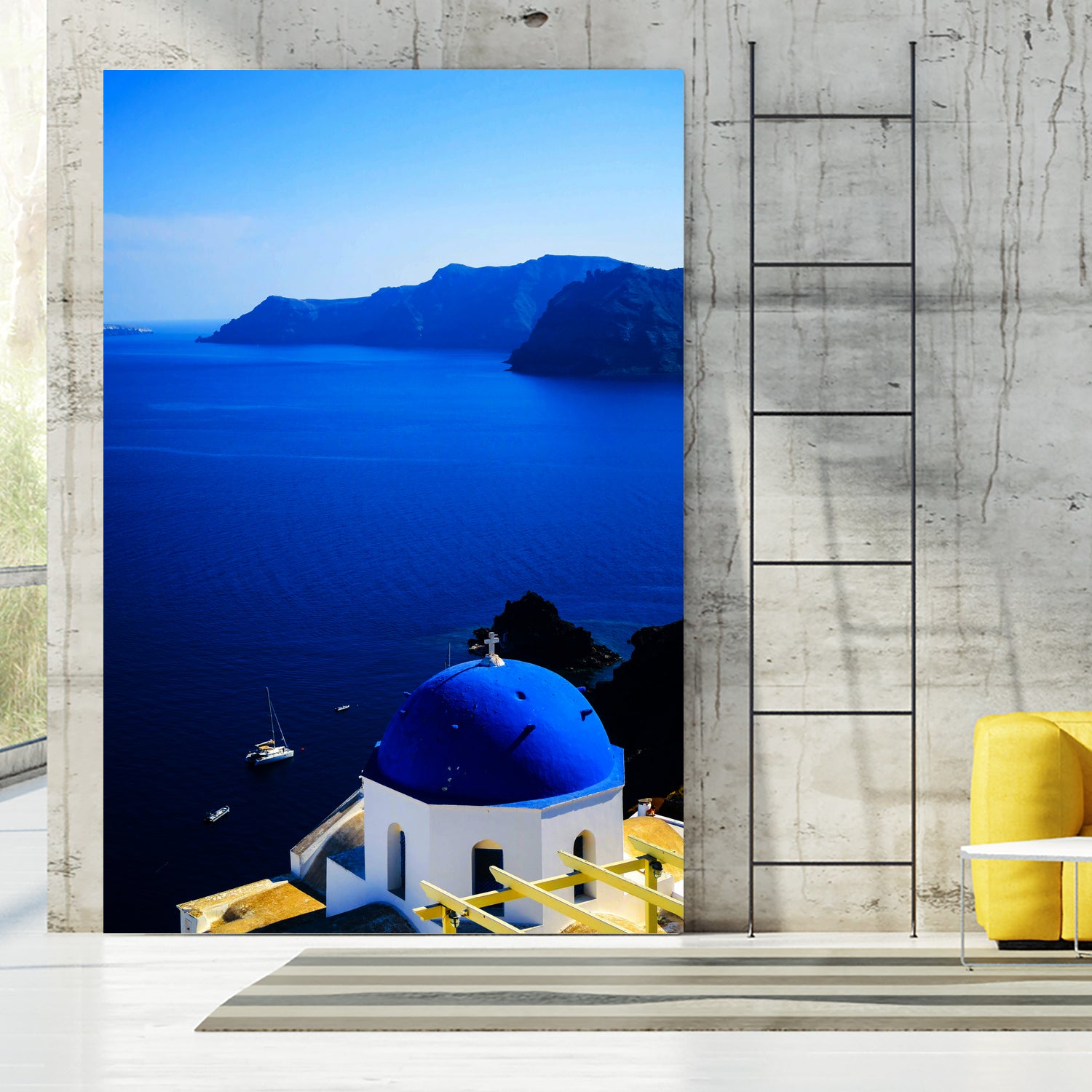 santorini1 n by Haris Kavalla on GIANT ART - blue photo manipulation