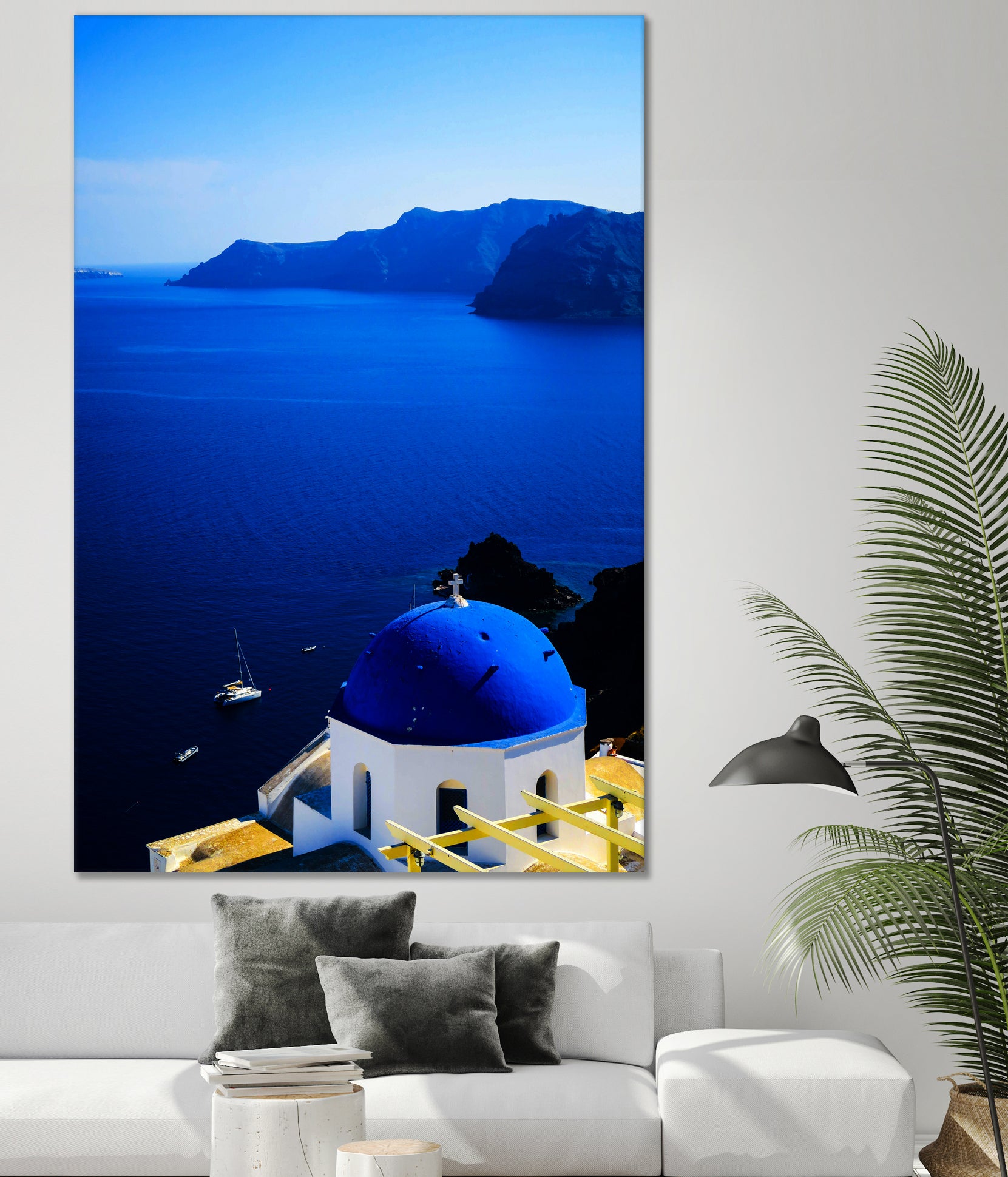 santorini1 n by Haris Kavalla on GIANT ART - blue photo manipulation