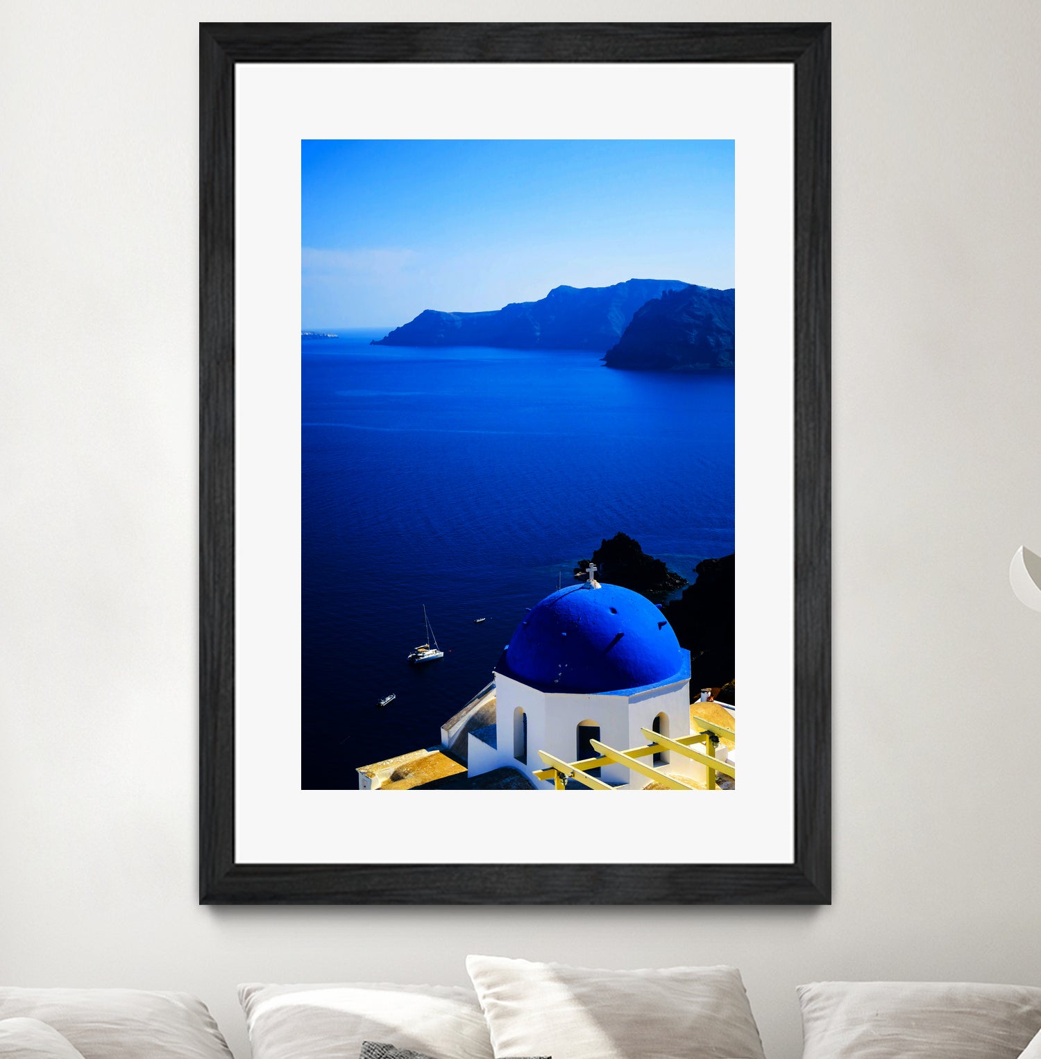 santorini1 n by Haris Kavalla on GIANT ART - blue photo manipulation