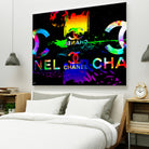 Colorful Chanel Art by Daniel Janda on GIANT ART - black mixed media