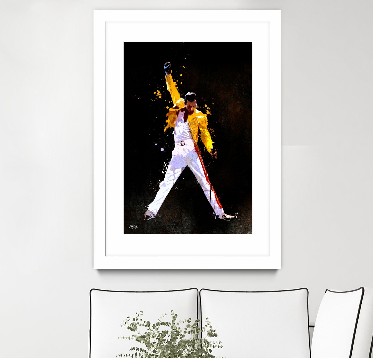 freddy mercury by Igor Moura on GIANT ART - black digital painting