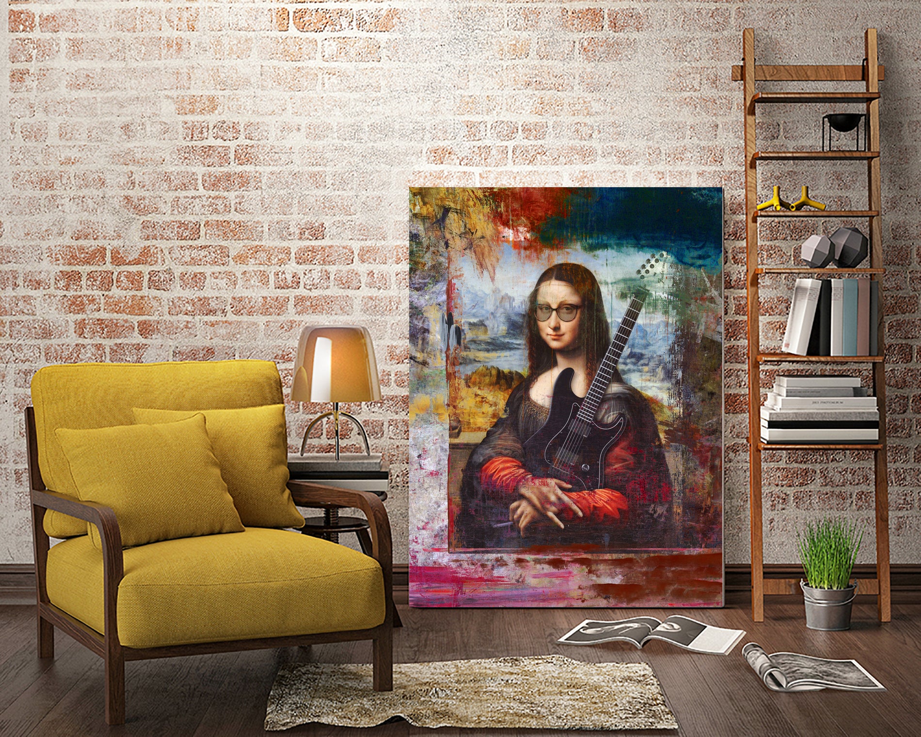 She Rocks by José Luis Guerrero on GIANT ART - red digital painting