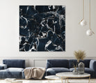 dark marble blue & black by Dirk Wüstenhagen on GIANT ART - black mixed media