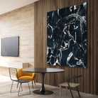 dark marble blue & black by Dirk Wüstenhagen on GIANT ART - black mixed media